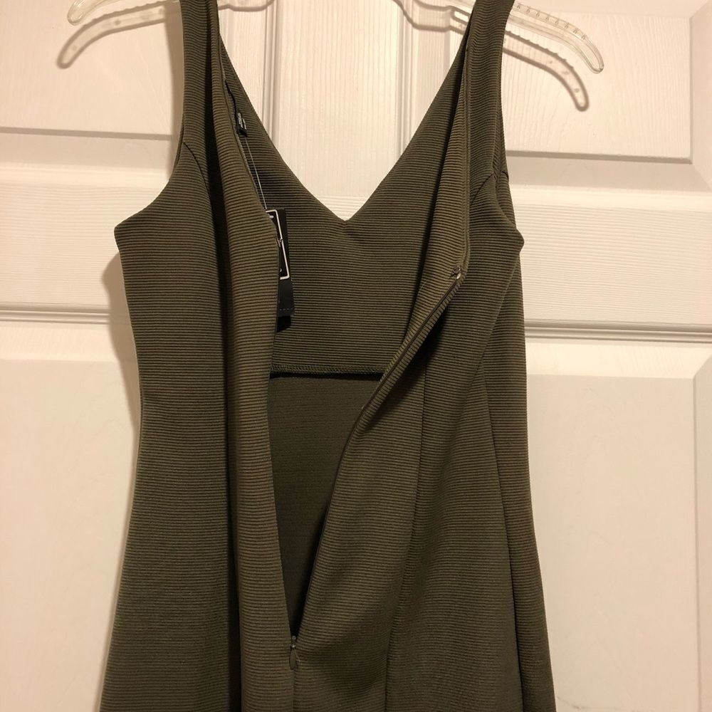 METAPHOR olive green tank dress - Picture 3 of 5